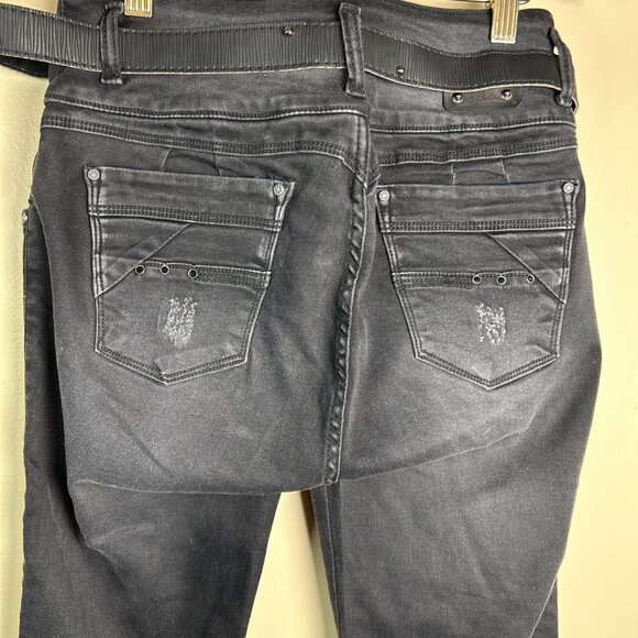 Push Up Stretch flared Leg Womens Black Jeans Colombian Tight Butt Lifting Faja - Picture 11 of 15